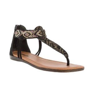 MINNETONKA Antigua Aztec Beaded Thong Sandal 10